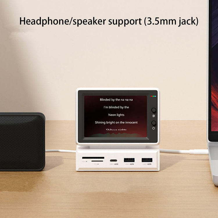 Mini PC Monitor with USB-C Hub for At-a-Glance Stats