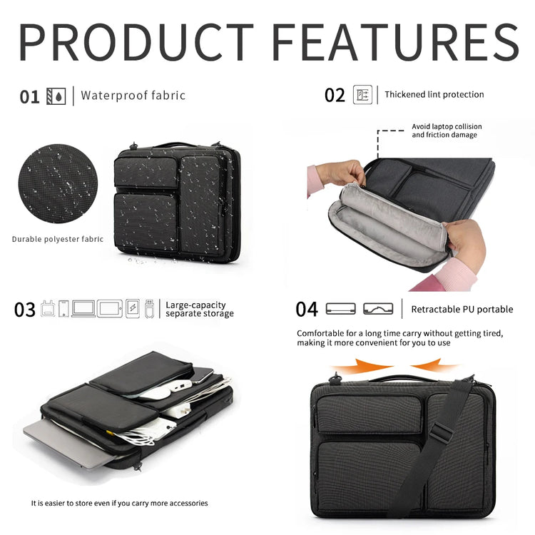 Laptop Sleeve with Zipper for Organized Carry
