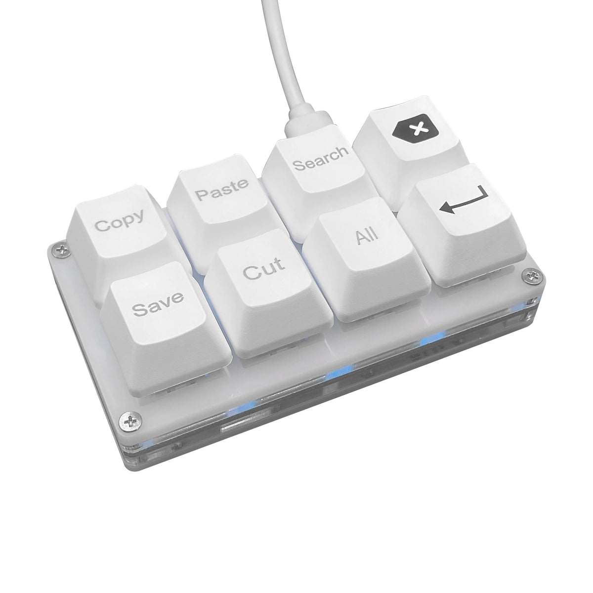 8 Keys Small Keypad Work Shortcut Key Keycaps Keyboard One-Handed Mechanical Gaming Keypad Programmable USB Customized Keyboard