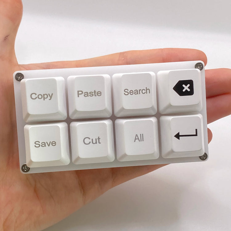 8 Keys Small Keypad Work Shortcut Key Keycaps Keyboard One-Handed Mechanical Gaming Keypad Programmable USB Customized Keyboard