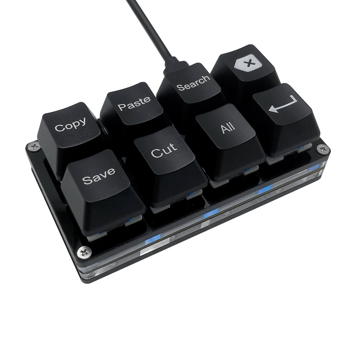 8 Keys Small Keypad Work Shortcut Key Keycaps Keyboard One-Handed Mechanical Gaming Keypad Programmable USB Customized Keyboard