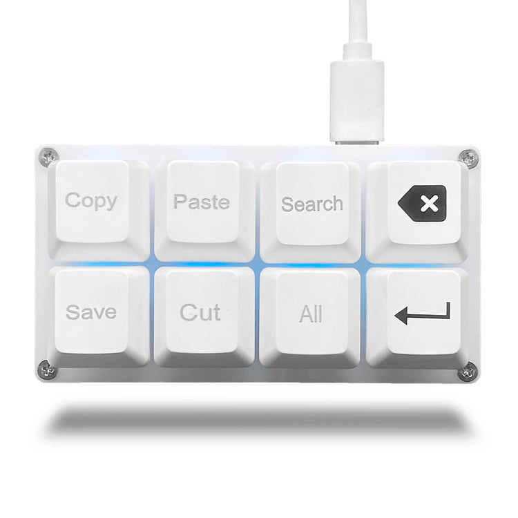 8 Keys Small Keypad Work Shortcut Key Keycaps Keyboard One-Handed Mechanical Gaming Keypad Programmable USB Customized Keyboard