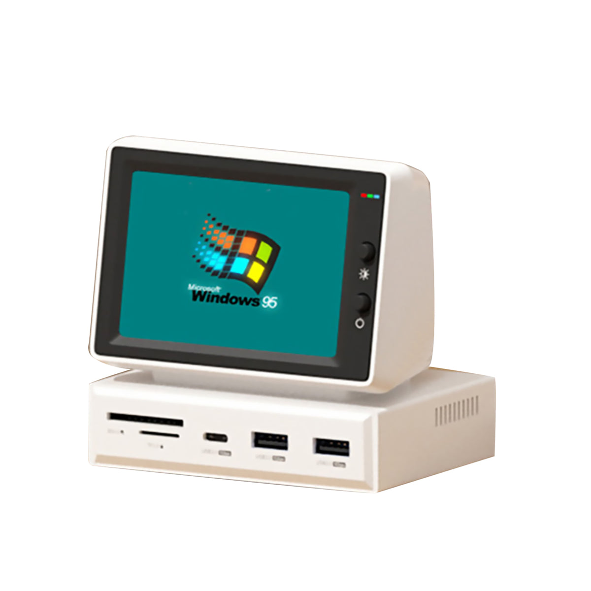 Mini PC Monitor with USB-C Hub for At-a-Glance Stats