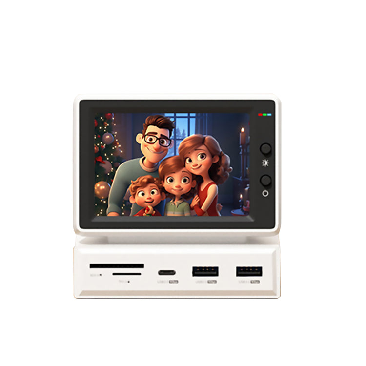Mini PC Monitor with USB-C Hub for At-a-Glance Stats