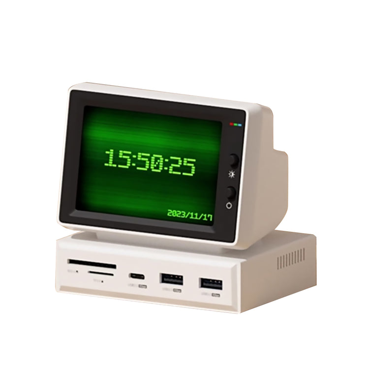 Mini PC Monitor with USB-C Hub for At-a-Glance Stats