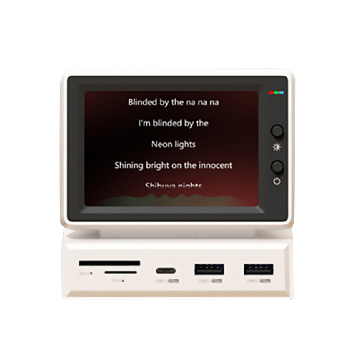 Mini PC Monitor with USB-C Hub for At-a-Glance Stats